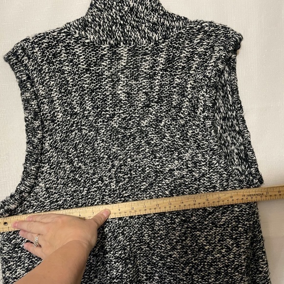 Chico's Sleeveless Knit Cardigan Duster Length Shawl Neck Coastal Womens Size 3 - Picture 6 of 11